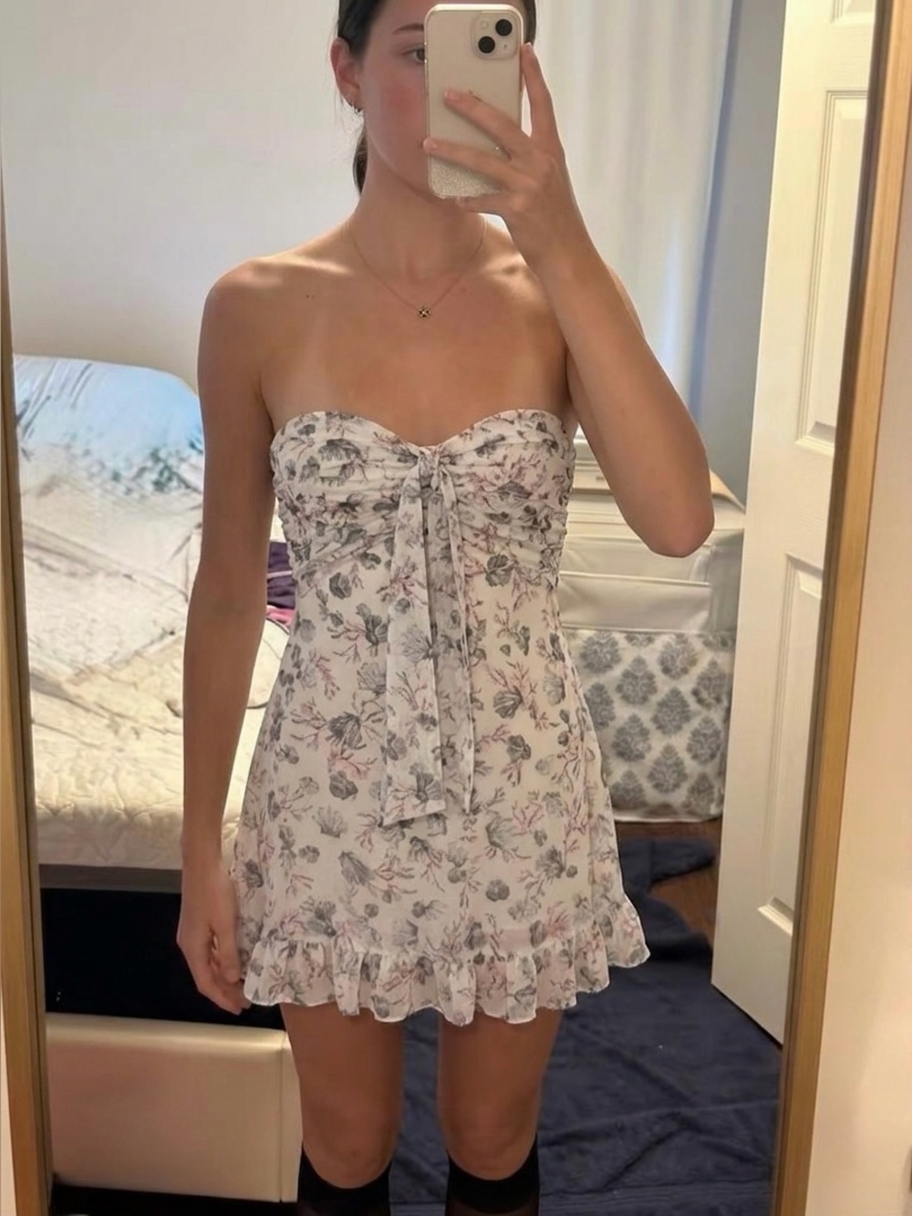 For Love and Lemons Teagan multi-color mini dress 
Size Small NWT